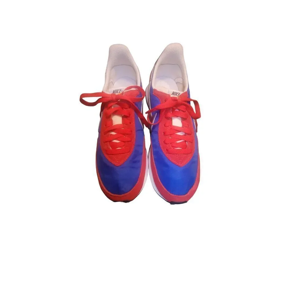 Nike Waffle Trainer 2 SP Hyper Royal & University Red Sneakers Shoes Size 9. NO